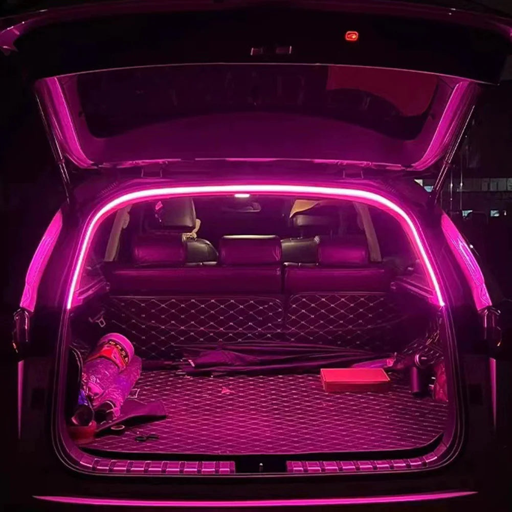 Bande lumineuse LED pour coffre de voiture, sans perçage, bande lumineuse à flux dynamique, capteur automatique, bande lumineuse arrière pour berline SUV, pick-up à hayon