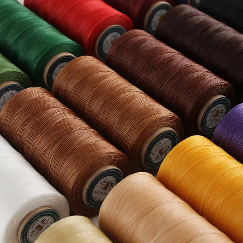 Grand rouleau de fil ciré pour couture du cuir, 0.8mm, 270M, pour la couture à la main, bricolage et matériel de reliure, accessoires, corde tissée 150D