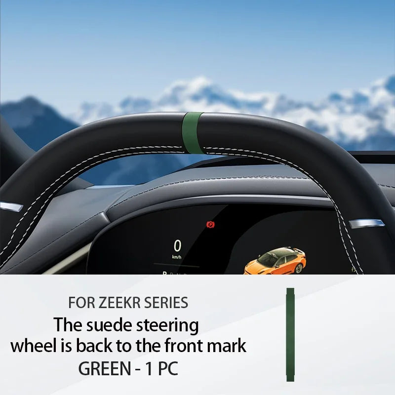 Pour ZEEKR 001/009/7X volant retour à positif étiquette Ultra-mince daim anti-rayures garniture accessoires voiture accessoires