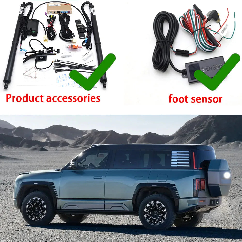 Pour BYD Yangwang U8 U8L 2024 2025 2026 système de levage de porte arrière alimenté par hayon électrique automatique