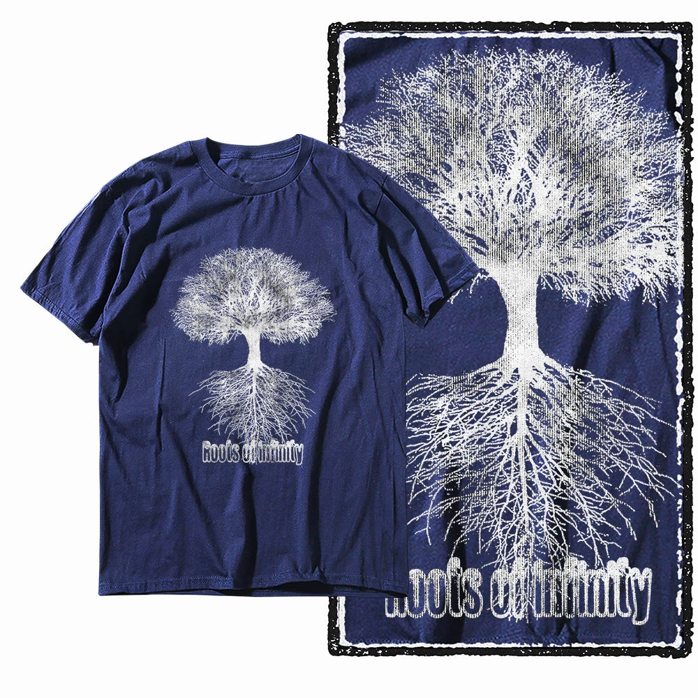 Coolmind MAX yggdrasil printed Exclusive graphic men T shirt 100% cotton big size streetwear men tshirt cool t-shirt tee shirts