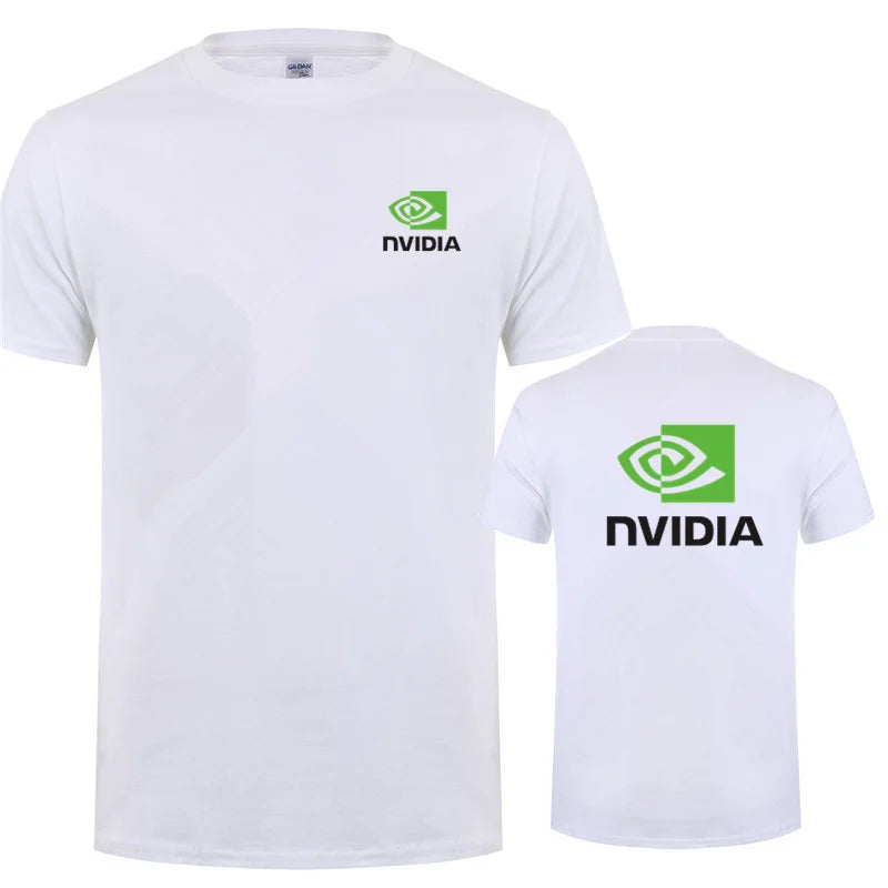 تي شيرت Nvidia رجالي صيفي بأكمام قصيرة قطن Nvidia تي شيرت رجالي كبير الحجم LH-033