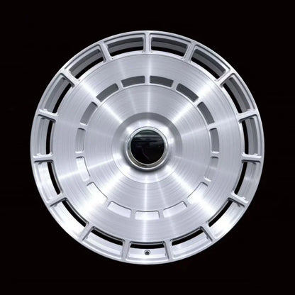 Jantes en alliage forgé R22 22 pouces 5X108 Forgiato pour SUV, argent brossé, pour Lynk&Co 900 Audi Q7 Lexus Lx600 Gmc Mecsedes G63