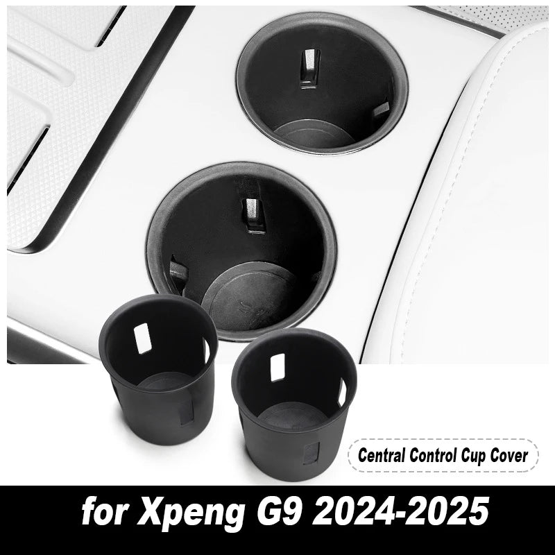 Boîte de rangement de commande centrale de voiture pour Xpeng G9 2022 – 20225, porte-gobelet, plateau de tableau de bord, organisateur de rangement, accessoires d'intérieur noirs