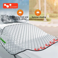 Couverture de pare-soleil de voiture, pare-brise de neige, protection étanche, couverture magnétique Automobile, couverture de pare-brise avant de voiture