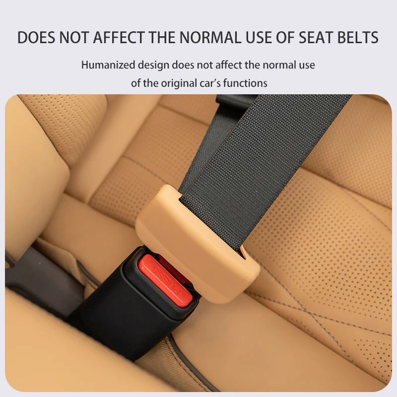 Housse de boucle de ceinture de sécurité de voiture, protection anti-rayures en Silicone, protection de boucle de ceinture de sécurité, accessoires d'intérieur de voiture