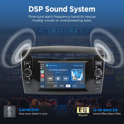 Junsun 6.2 "sans fil CarPlay Android Auto autoradio pour Lancia Ypsilon 2012 2013 2014-2020 multimédia WiFi 4G 8core RDS