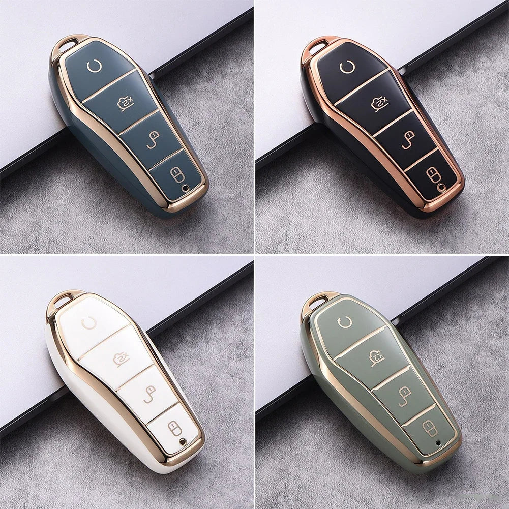 Coque en TPU pour clé de voiture, porte-clé, BYD Atto 3 Han EV DolDave Song PRO Max Tang DM Yuan DolDave E2 Qin PLUS