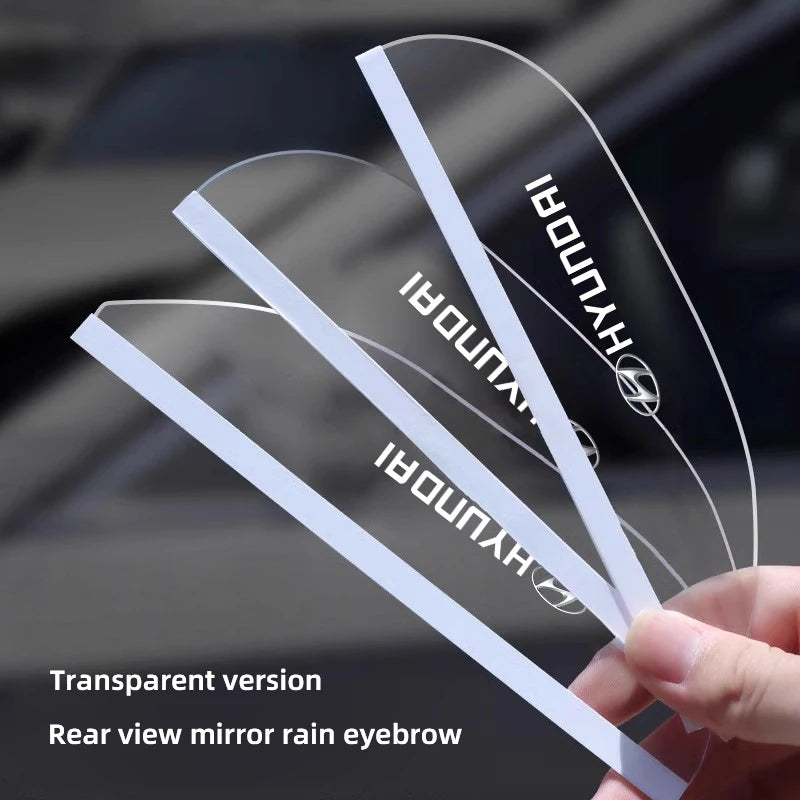 Autocollant de visière à sourcils imperméable pour rétroviseur de voiture, 2 pièces, pour Hyundai n-line Genesis I10 I20 I30 I40 IX20 IX35 Kona Getz Veloster