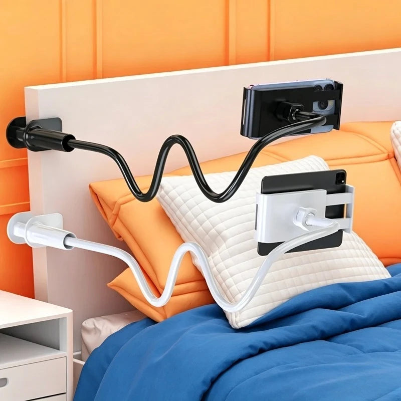 Support de téléphone rotatif, base spirale, adapté aux lits, aux têtes de lit, aux bureaux et aux supports de téléphone à bras long