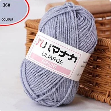 Fil de laine à tricoter en coton doux et doux pour bébé, fil de velours en fibres épaisses, fil de laine à tricoter à la main pour pull de bricolage
