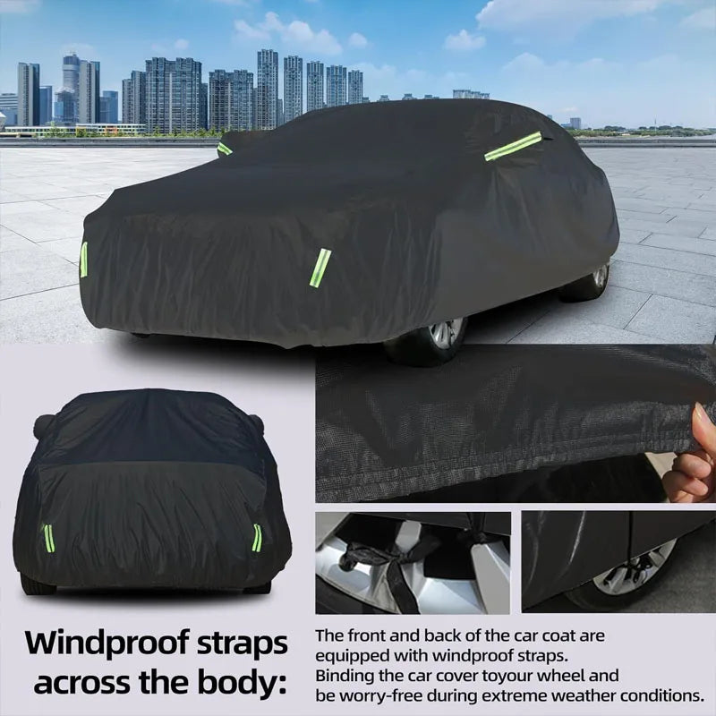 Housse de voiture toutes saisons pour Land Rover Evoque-Protection complète extérieure, accessoires extérieurs automobiles imperméables et anti-poussière et résistants au soleil