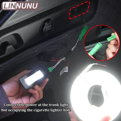 LINNUNU – bandes lumineuses LED pour coffre de voiture arrière, pour ZEEKR 7X 2025 2026, éclairage de boîte arrière, accessoires de bande de lampe décorative intérieure