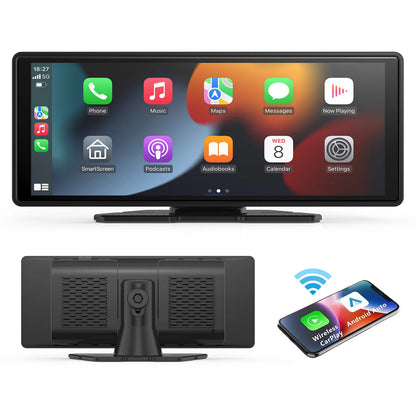 Carplay portable universel pour écran de voiture, écran Carplay sans fil stéréo de voiture sans fil avec Carplay Android Auto, écran tactile de voiture