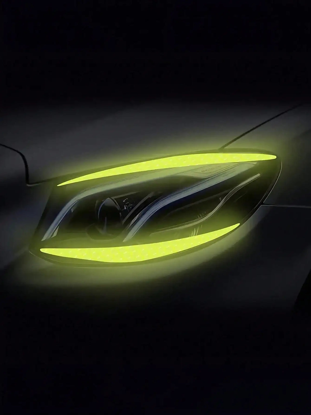 Autocollants réfléchissants pour sourcils de phares de voiture, autocollants en vinyle imperméables pour le style personnalisé, améliore la visibilité nocturne, installation facile à faire soi-même