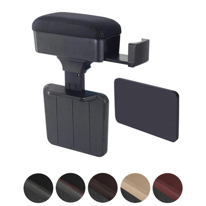 Boîte d'accoudoir de voiture avec porte-gobelet caché, organisateur de Console centrale de voiture multifonctionnel pour la plupart des modèles de voiture, sans perçage