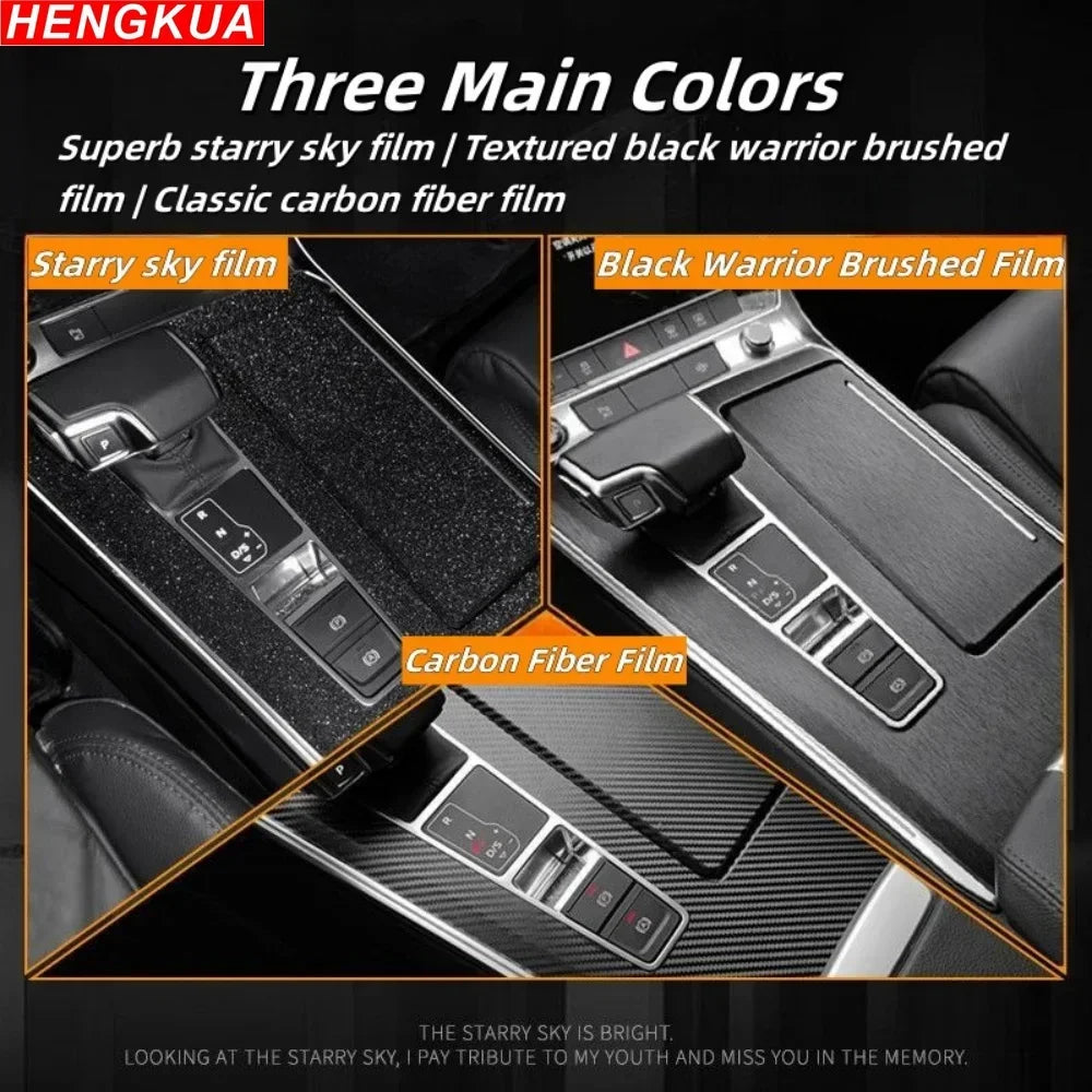 Film de protection d'écran pour tableau de bord et console centrale, effet ciel étoilé, pour accessoires de voiture BYD Qin L 2024, modification intérieure