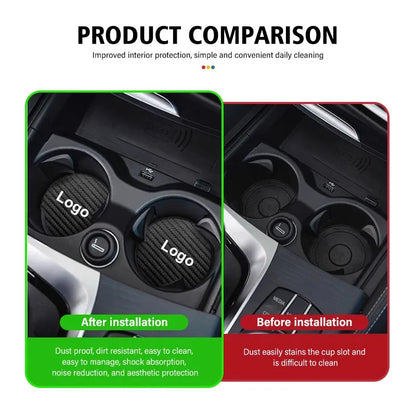 Dessous de verre en cuir antidérapant pour voiture, coussin de fente pour tasse d'eau, pour Opel Astra GTC Insignia Antara Meriva Zafira Vectra Mokka Corsa Grandland