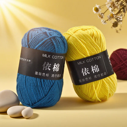 Fil à tricoter en coton doux, tissu mélangé, fil de velours en fibres épaisses, fil de laine au Crochet pour pull, bricolage