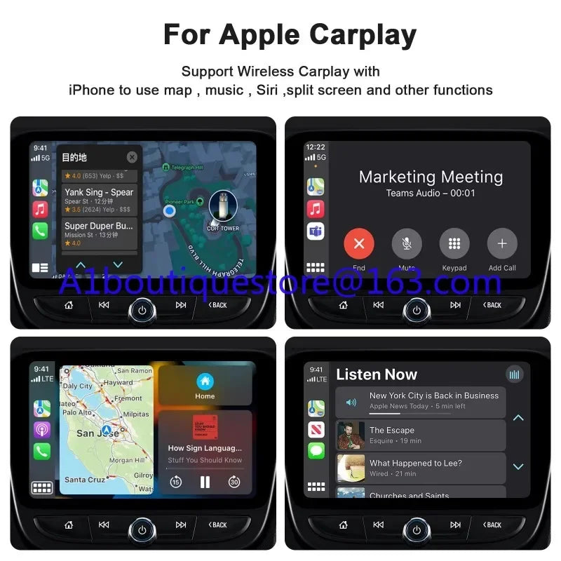 محول Apple عالي الجودة لاسلكي Ai Carplay سلكي إلى لاسلكي Apple Auto Carplay دونجل لـ Oem Carplay Apple Auto