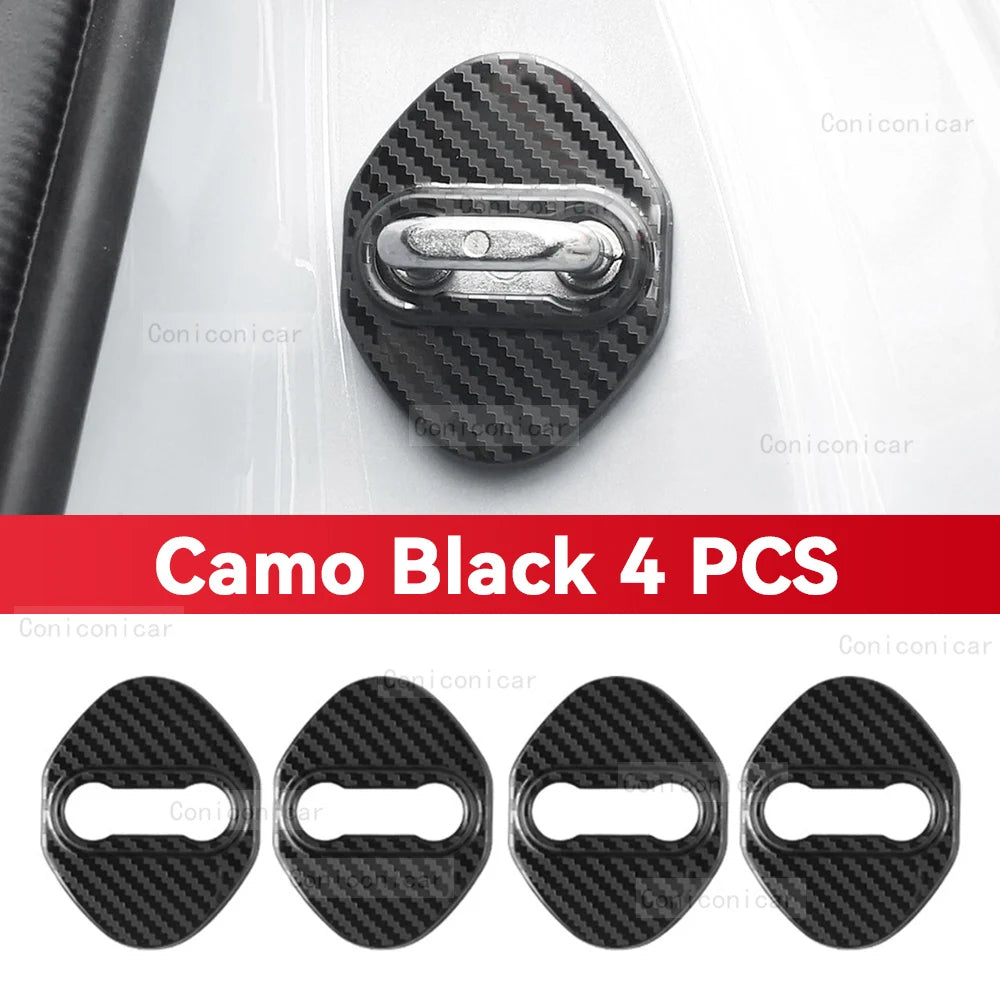 Couvercle de boucle de serrure de porte de voiture, couvercle antirouille, décoration, accessoires de Protection en acier inoxydable pour ZEEKR 7X EV 2025 2026