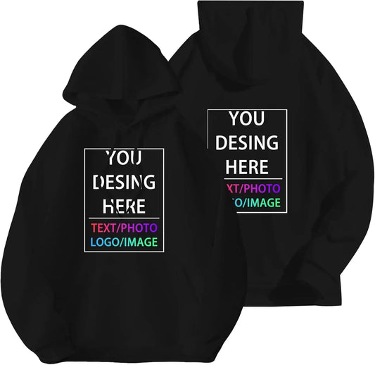 Sweat à capuche personnalisé pour hommes et femmes, concevez votre propre sweat à capuche personnalisé avec ajoutez votre texte et Photo, hauts à cordon réglable