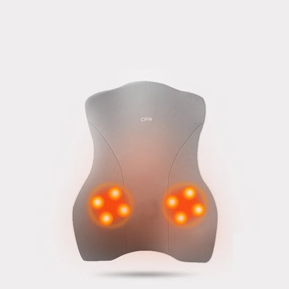 Coussin de dossier électrique pour siège de voiture, massage, sauna, soutien lombaire, vibration de la taille, oreiller cervical, accessoires intérieurs