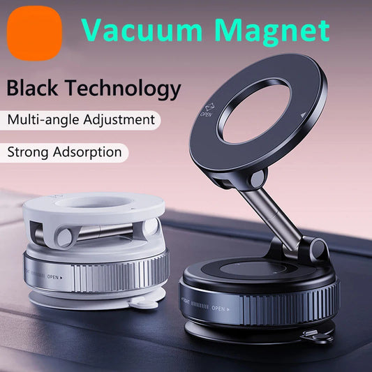 Nouveau support magnétique pour téléphone, design pliable, 360° °   Support de téléphone portable pour voiture, bureau, salle de bain, avec ventouse magnétique réglable