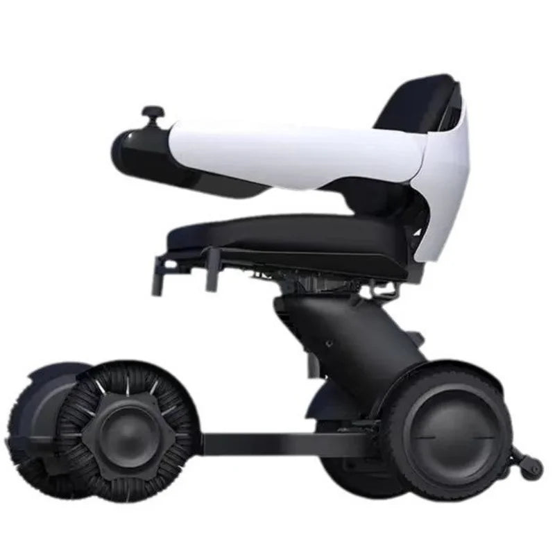 Fauteuil roulant électrique intelligent haut de gamme avec télécommande, conception pliante automatique pour personnes âgées et handicapées