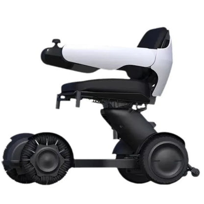 Fauteuil roulant électrique intelligent haut de gamme avec télécommande, conception pliante automatique pour personnes âgées et handicapées