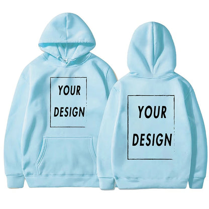 Votre propre Design marque Logo/image personnalisée partout hommes femmes sweat à capuche bricolage sweat à capuche décontracté à la mode nouveau