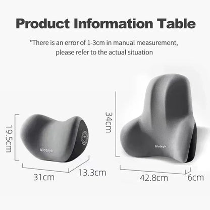 Ensemble d'oreillers de soutien lombaire et de nuque pour siège de voiture, appui-tête et soutien lombaire pour chaise de bureau et chaise de gaming