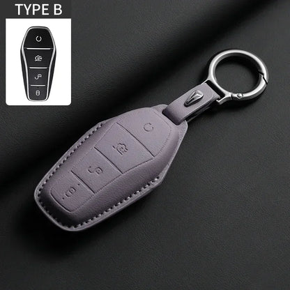 Étui de protection pour clé de voiture, support pour BYD Han Ev Tang Dm Qin PLUS Song Pro MAX Yuan DolDave E2, protecteur de clé automatique, accessoires de voiture