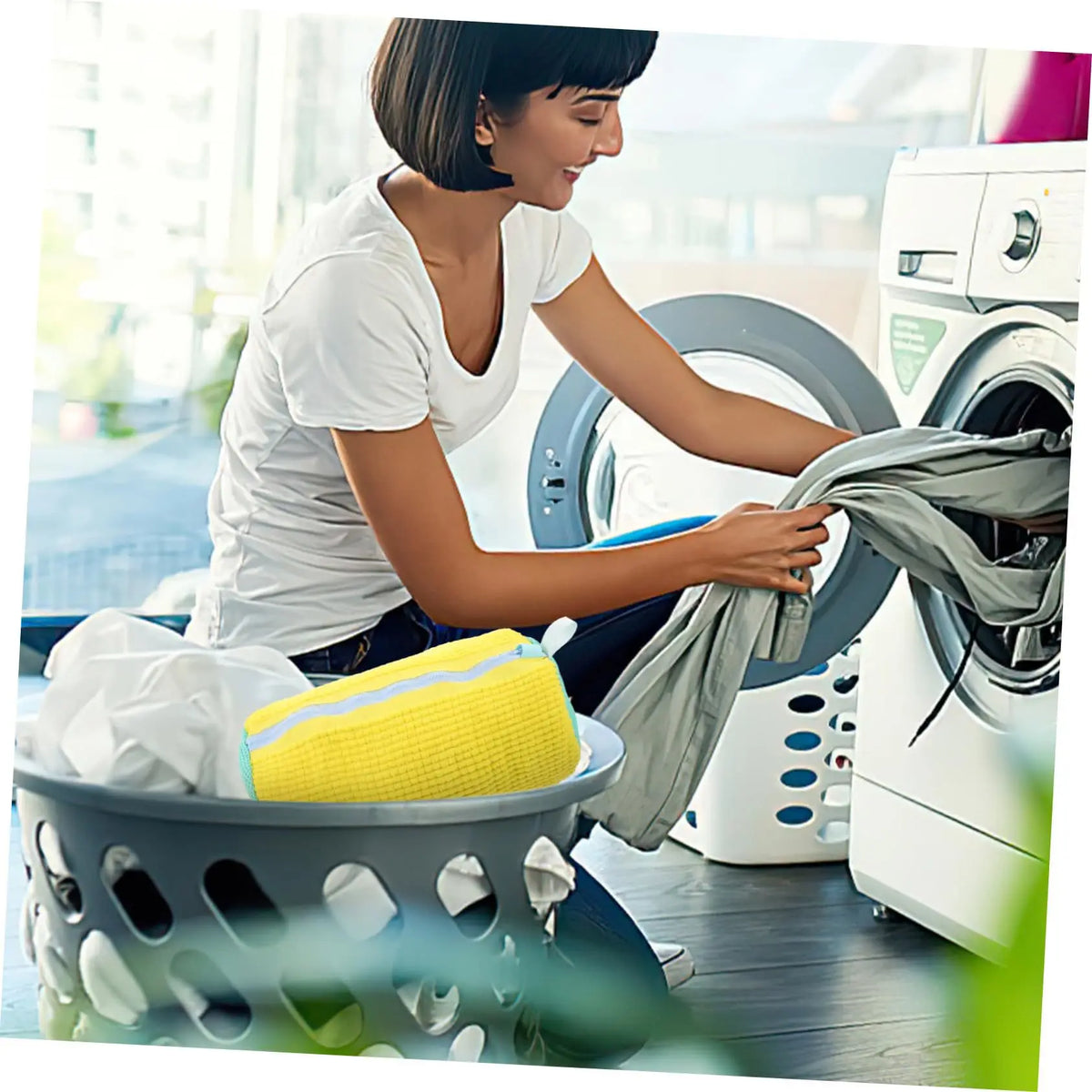 Sac de lavage pour chaussures durable (1/2 pièces) pour tous types de chaussures, idéal pour les baskets et les chaussures décontractées, sac de lavage pour la lessive