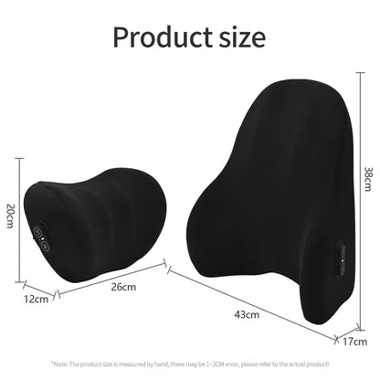 Oreiller cervical électrique pour voiture, vibration valide, support de voiture intelligent, coussin lombaire, siège, sauna, repos du dos