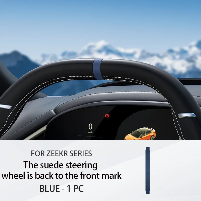 Pour ZEEKR 001/009/7X volant retour à positif étiquette Ultra-mince daim anti-rayures garniture accessoires voiture accessoires