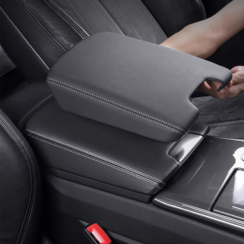 Boîte d'accoudoir de voiture, plaque de couverture décorative, pièces de modification intérieure, pour Audi A6 C8 A7 C8 2018 2019 2020 2021 2022 2023 2024