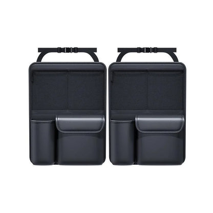 Sac de rangement en cuir pour coffre de voiture, organisateur d'outils pliables pour dossier de siège de voiture, rangement UV multifonctionnel, organisateur suspendu pour siège arrière de suv
