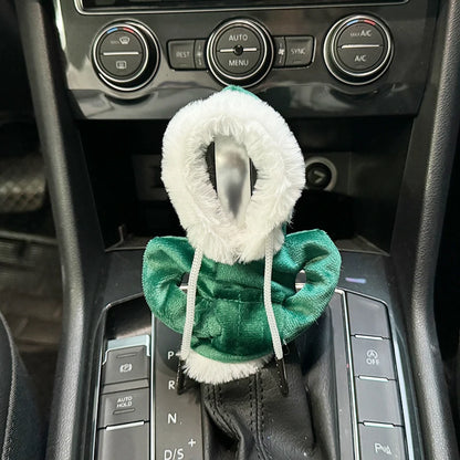 Sweat à capuche de pommeau de levier de vitesse de voiture, poignée manuelle chaude, couverture de levier de vitesse, sweat-shirt, accessoires intérieurs pour Noël