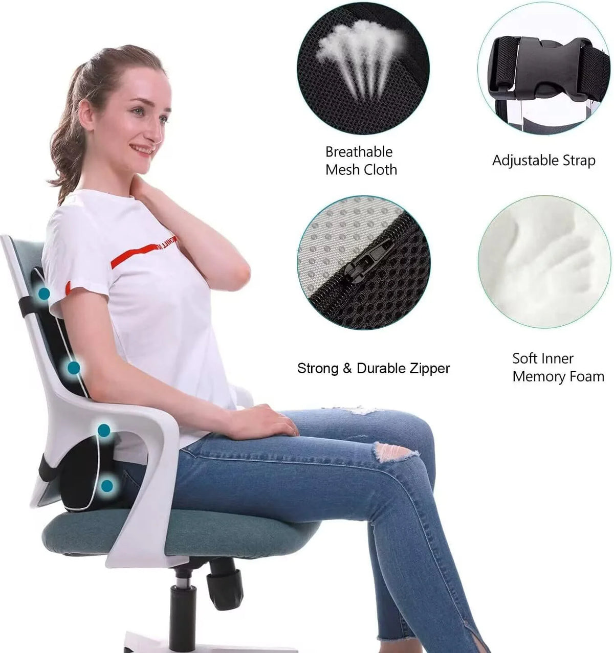 For Kia KN GT Rio Picanto Sportage Stinger Niro Telluride Sorento Car Headrest Neck Support Seat lumbar Cushion Soft Neck pillow
