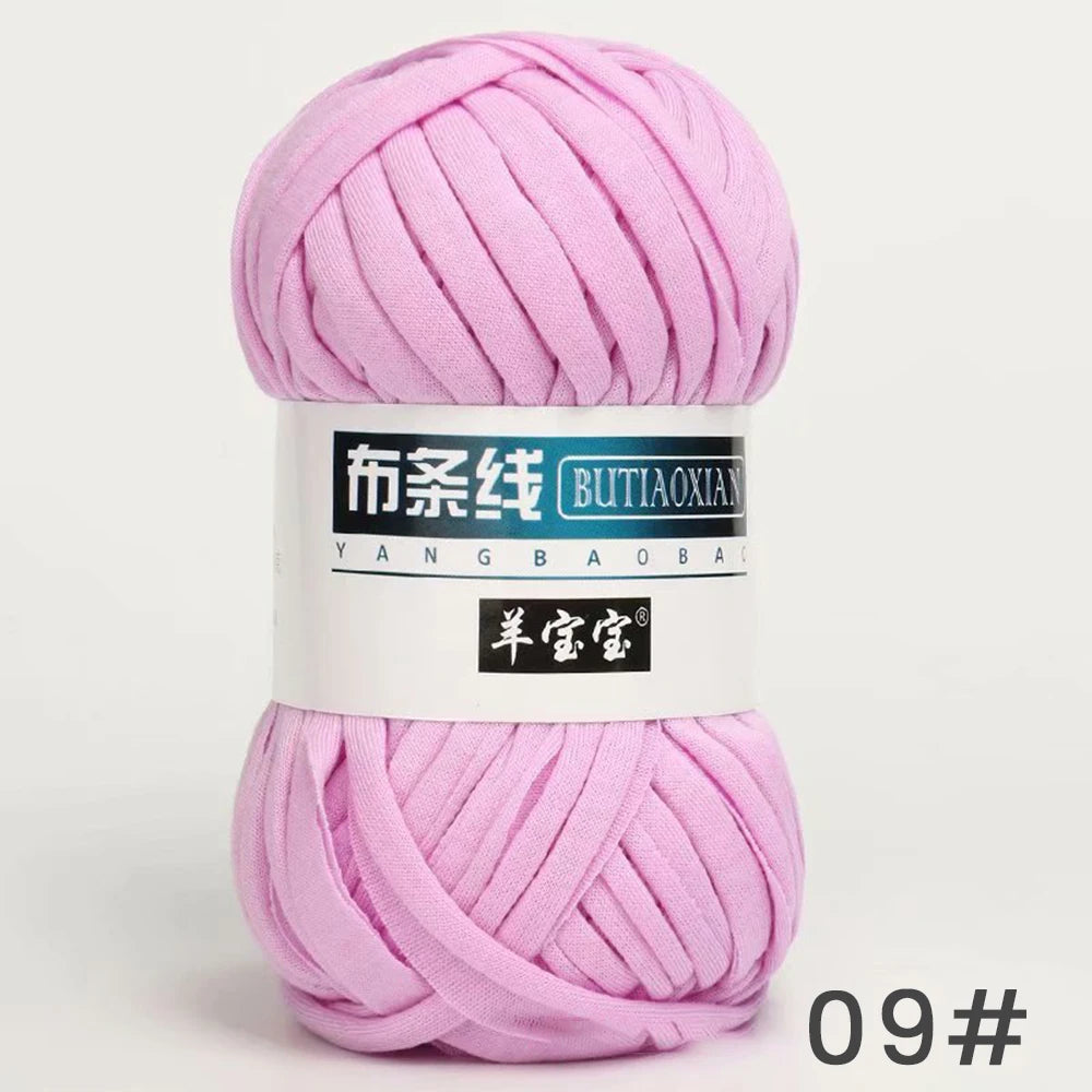 Fil épais de 100g, tissu coloré Super doux, bande de fil pour tricoter à la main, sac tissé, panier de tapis, matériel tricoté à la main, bricolage