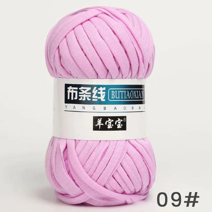 Fil épais de 100g, tissu coloré Super doux, bande de fil pour tricoter à la main, sac tissé, panier de tapis, matériel tricoté à la main, bricolage