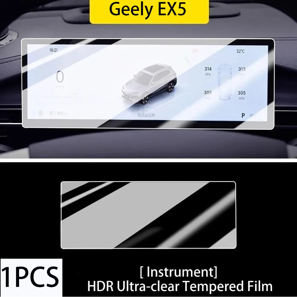 Protecteur d'écran pour tableau de bord GPS de voiture Geely EX5 Proton eMAS 7 E245 2024 ~ 2026 2025, Film en verre trempé, accessoires