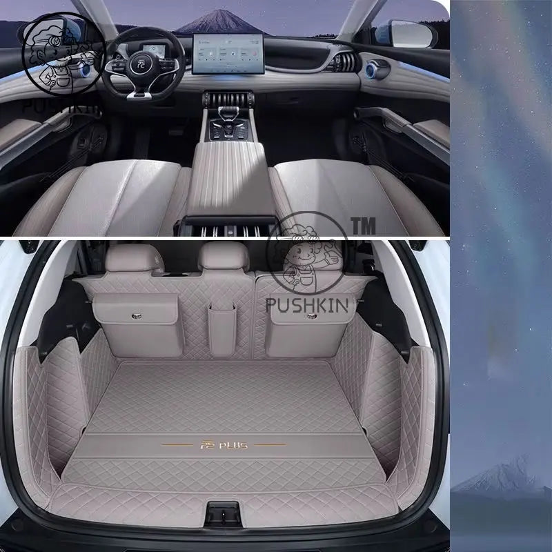 Tapis de coffre de voiture pour BYD Atto 3 Yuan Plus EV 2024 2025 2026, sacs de rangement de protection de coffre, doublure de chargement, accessoires d'intérieur de voiture
