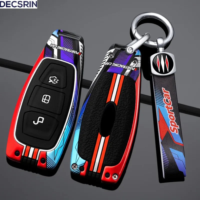 Coque de protection pour clé télécommande de voiture, pour Ford Focus 3 4 ST Fiesta Fusion Kuga Ecosport Mondeo MK3 MK4, accessoires d'intérieur de voiture
