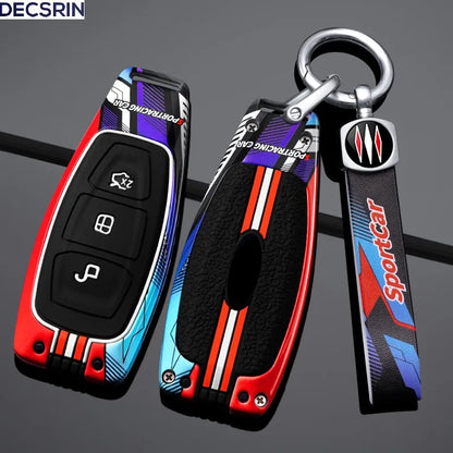 Coque de protection pour clé télécommande de voiture, pour Ford Focus 3 4 ST Fiesta Fusion Kuga Ecosport Mondeo MK3 MK4, accessoires d'intérieur de voiture