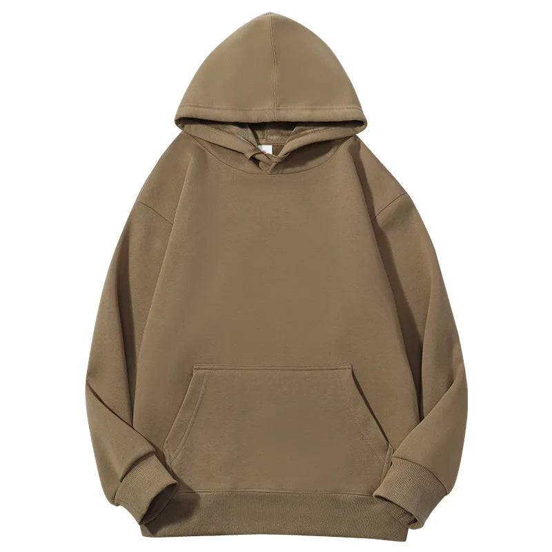 Sweat-shirt à capuche pour hommes, personnalisé avec votre Logo de marque, en coton lourd de haute qualité, pour bricolage, vêtements d'équipe, automne et hiver