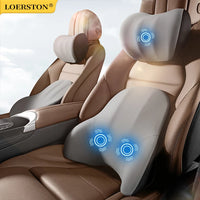 Oreiller cervical électrique pour voiture, vibration valide, support de voiture intelligent, coussin lombaire, siège, sauna, repos du dos