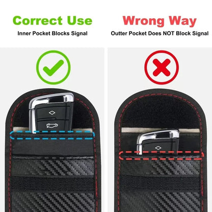 Boîte de protection du Signal de clé de voiture, Cage Faraday, paquet de télécommande, paquet de blindage Rfid sans clé, accessoires de voiture, 1