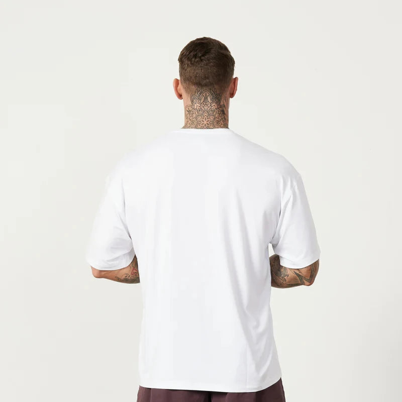 T-shirt à Manches Courtes en Coton pour Homme, Vêtement de Fitness, Gym, Musculation, dehors, Été
